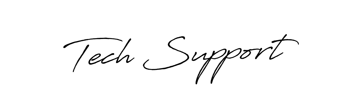 Use a signature maker to create a handwritten signature online. With this signature software, you can design (Antro_Vectra_Bolder) your own signature for name Tech Support. Tech Support signature style 7 images and pictures png