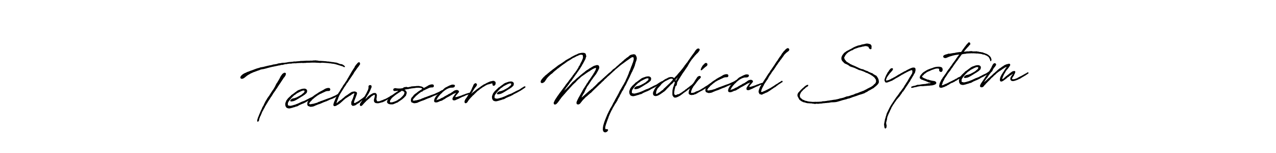 Technocare Medical System stylish signature style. Best Handwritten Sign (Antro_Vectra_Bolder) for my name. Handwritten Signature Collection Ideas for my name Technocare Medical System. Technocare Medical System signature style 7 images and pictures png