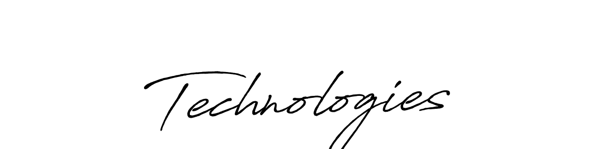 Create a beautiful signature design for name Technologies. With this signature (Antro_Vectra_Bolder) fonts, you can make a handwritten signature for free. Technologies signature style 7 images and pictures png