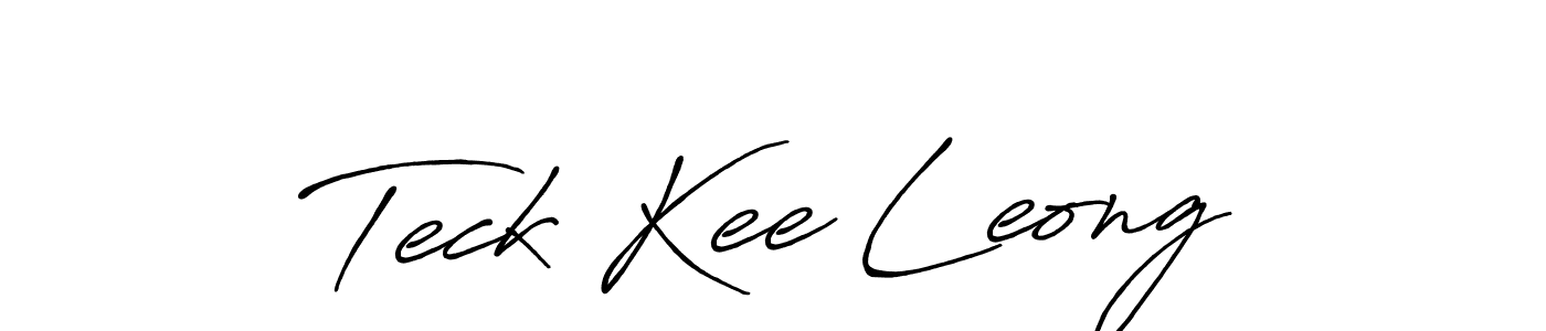 Also we have Teck Kee Leong name is the best signature style. Create professional handwritten signature collection using Antro_Vectra_Bolder autograph style. Teck Kee Leong signature style 7 images and pictures png