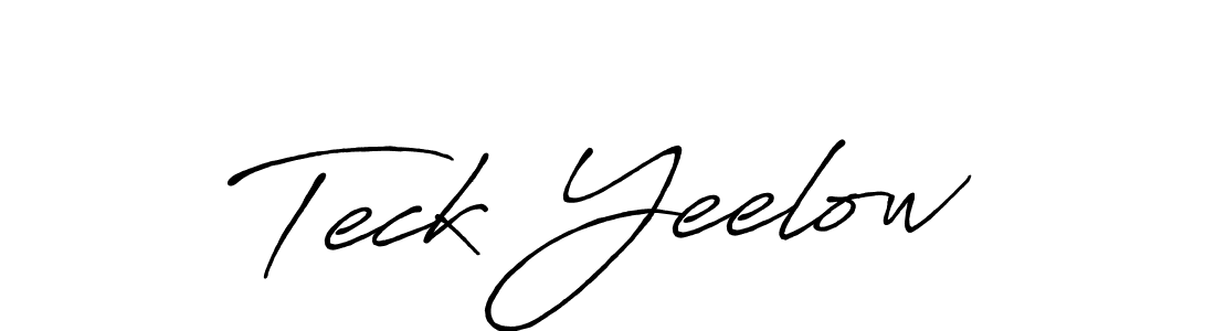 Design your own signature with our free online signature maker. With this signature software, you can create a handwritten (Antro_Vectra_Bolder) signature for name Teck Yeelow. Teck Yeelow signature style 7 images and pictures png