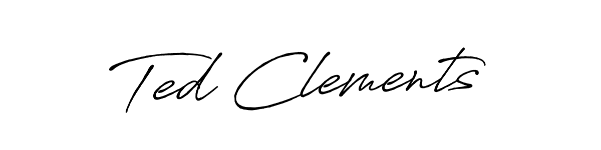 if you are searching for the best signature style for your name Ted Clements. so please give up your signature search. here we have designed multiple signature styles  using Antro_Vectra_Bolder. Ted Clements signature style 7 images and pictures png
