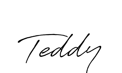 Design your own signature with our free online signature maker. With this signature software, you can create a handwritten (Antro_Vectra_Bolder) signature for name Teddy. Teddy signature style 7 images and pictures png