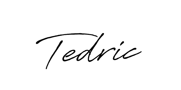 How to make Tedric signature? Antro_Vectra_Bolder is a professional autograph style. Create handwritten signature for Tedric name. Tedric signature style 7 images and pictures png