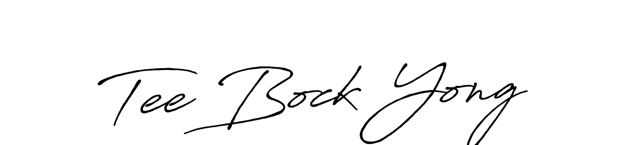 Create a beautiful signature design for name Tee Bock Yong. With this signature (Antro_Vectra_Bolder) fonts, you can make a handwritten signature for free. Tee Bock Yong signature style 7 images and pictures png
