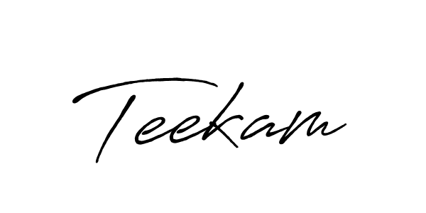 The best way (Antro_Vectra_Bolder) to make a short signature is to pick only two or three words in your name. The name Teekam include a total of six letters. For converting this name. Teekam signature style 7 images and pictures png