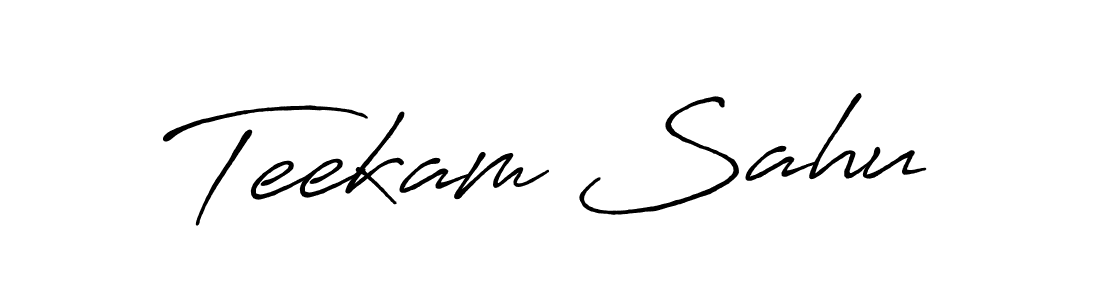 Make a beautiful signature design for name Teekam Sahu. Use this online signature maker to create a handwritten signature for free. Teekam Sahu signature style 7 images and pictures png