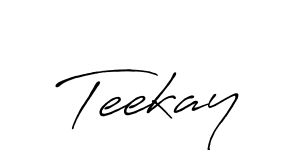 Create a beautiful signature design for name Teekay. With this signature (Antro_Vectra_Bolder) fonts, you can make a handwritten signature for free. Teekay signature style 7 images and pictures png