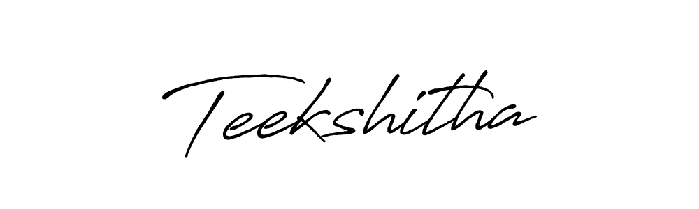 Also we have Teekshitha name is the best signature style. Create professional handwritten signature collection using Antro_Vectra_Bolder autograph style. Teekshitha signature style 7 images and pictures png