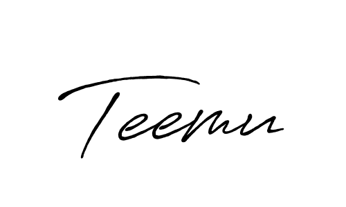 How to make Teemu signature? Antro_Vectra_Bolder is a professional autograph style. Create handwritten signature for Teemu name. Teemu signature style 7 images and pictures png