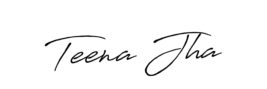 Similarly Antro_Vectra_Bolder is the best handwritten signature design. Signature creator online .You can use it as an online autograph creator for name Teena Jha. Teena Jha signature style 7 images and pictures png