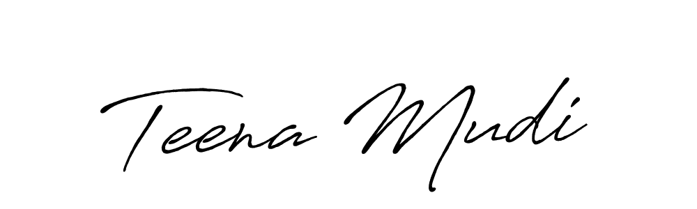Similarly Antro_Vectra_Bolder is the best handwritten signature design. Signature creator online .You can use it as an online autograph creator for name Teena Mudi. Teena Mudi signature style 7 images and pictures png