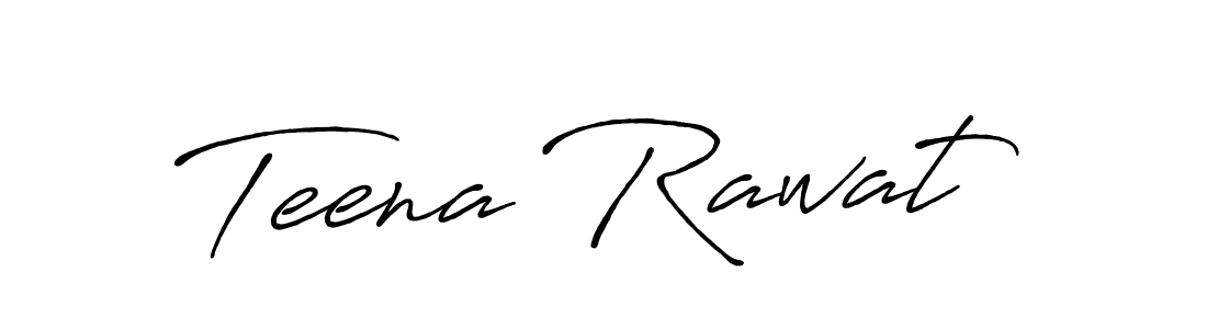 Antro_Vectra_Bolder is a professional signature style that is perfect for those who want to add a touch of class to their signature. It is also a great choice for those who want to make their signature more unique. Get Teena Rawat name to fancy signature for free. Teena Rawat signature style 7 images and pictures png