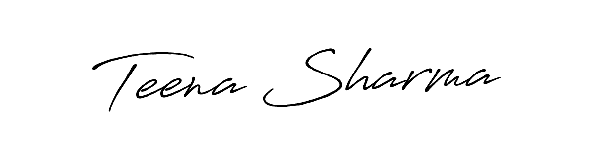 Once you've used our free online signature maker to create your best signature Antro_Vectra_Bolder style, it's time to enjoy all of the benefits that Teena Sharma name signing documents. Teena Sharma signature style 7 images and pictures png