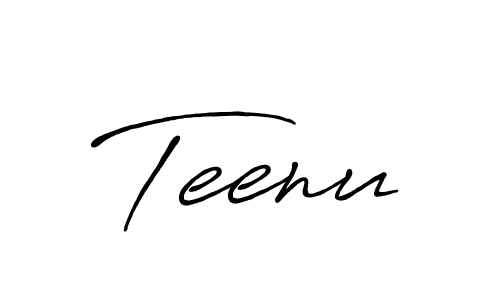 Create a beautiful signature design for name Teenu. With this signature (Antro_Vectra_Bolder) fonts, you can make a handwritten signature for free. Teenu signature style 7 images and pictures png