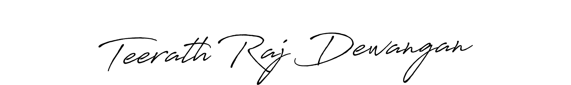 Teerath Raj Dewangan stylish signature style. Best Handwritten Sign (Antro_Vectra_Bolder) for my name. Handwritten Signature Collection Ideas for my name Teerath Raj Dewangan. Teerath Raj Dewangan signature style 7 images and pictures png