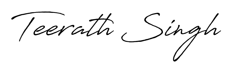Practice writing Teerath Singh with the flow of Antro_Vectra_Bolder lettering. A fantastic source of inspiration for developing your personal signature style. Teerath Singh signature style 7 images and pictures png