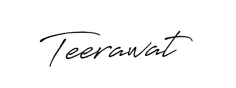 Also You can easily find your signature by using the search form. We will create Teerawat name handwritten signature images for you free of cost using Antro_Vectra_Bolder sign style. Teerawat signature style 7 images and pictures png