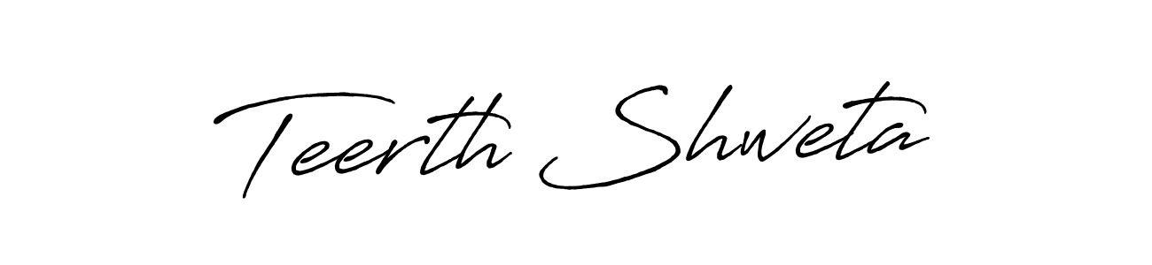 Similarly Antro_Vectra_Bolder is the best handwritten signature design. Signature creator online .You can use it as an online autograph creator for name Teerth Shweta. Teerth Shweta signature style 7 images and pictures png