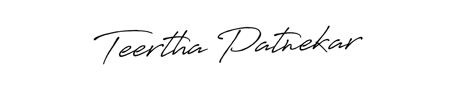 This is the best signature style for the Teertha Patnekar name. Also you like these signature font (Antro_Vectra_Bolder). Mix name signature. Teertha Patnekar signature style 7 images and pictures png