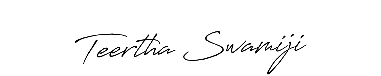Make a beautiful signature design for name Teertha Swamiji. Use this online signature maker to create a handwritten signature for free. Teertha Swamiji signature style 7 images and pictures png