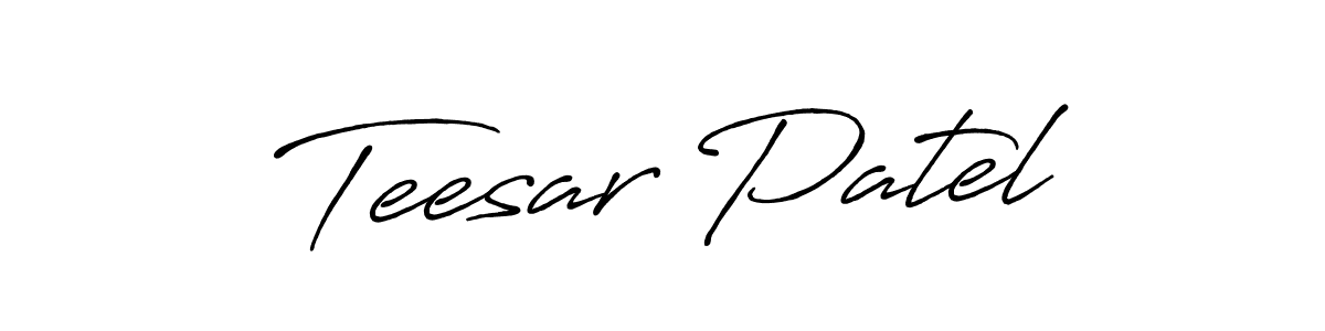 Here are the top 10 professional signature styles for the name Teesar Patel. These are the best autograph styles you can use for your name. Teesar Patel signature style 7 images and pictures png