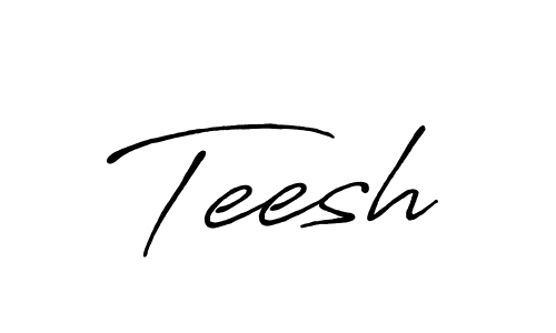 How to make Teesh signature? Antro_Vectra_Bolder is a professional autograph style. Create handwritten signature for Teesh name. Teesh signature style 7 images and pictures png