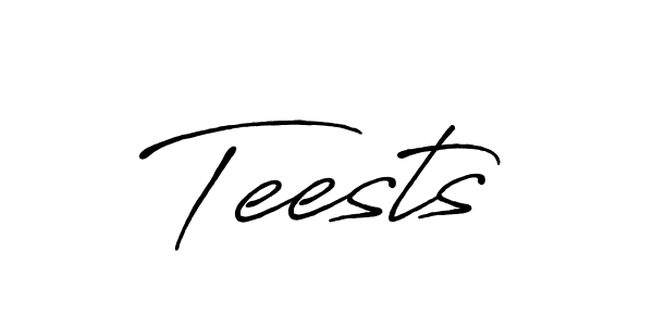 Make a beautiful signature design for name Teests. With this signature (Antro_Vectra_Bolder) style, you can create a handwritten signature for free. Teests signature style 7 images and pictures png