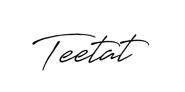 How to make Teetat name signature. Use Antro_Vectra_Bolder style for creating short signs online. This is the latest handwritten sign. Teetat signature style 7 images and pictures png