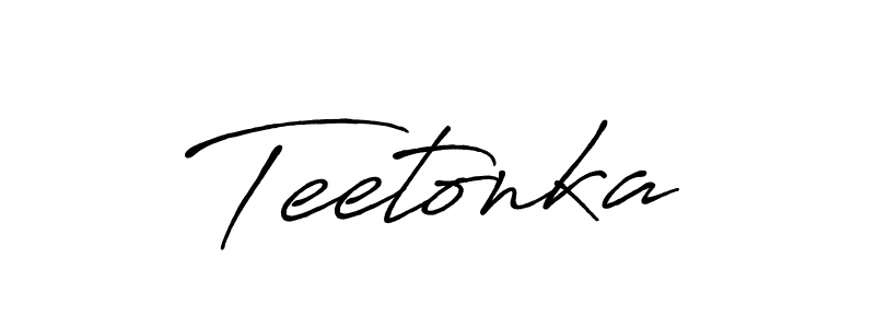 How to make Teetonka signature? Antro_Vectra_Bolder is a professional autograph style. Create handwritten signature for Teetonka name. Teetonka signature style 7 images and pictures png