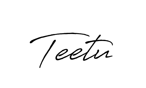 if you are searching for the best signature style for your name Teetu. so please give up your signature search. here we have designed multiple signature styles  using Antro_Vectra_Bolder. Teetu signature style 7 images and pictures png