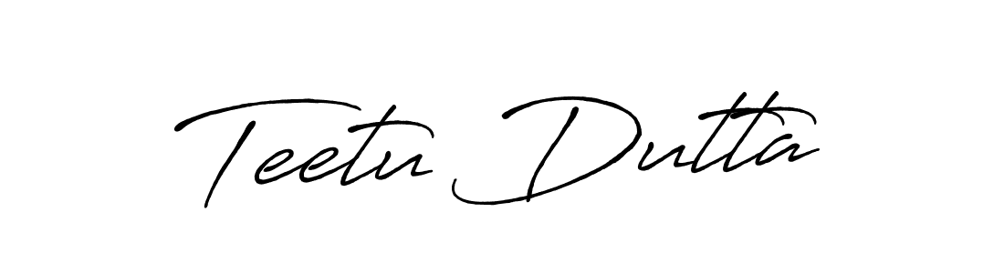 Antro_Vectra_Bolder is a professional signature style that is perfect for those who want to add a touch of class to their signature. It is also a great choice for those who want to make their signature more unique. Get Teetu Dutta name to fancy signature for free. Teetu Dutta signature style 7 images and pictures png