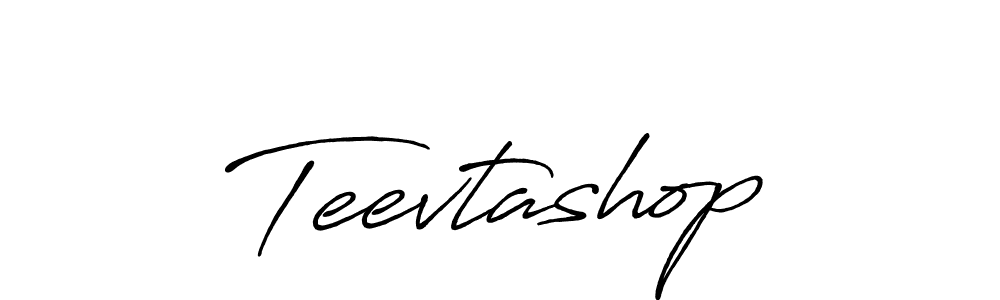 Use a signature maker to create a handwritten signature online. With this signature software, you can design (Antro_Vectra_Bolder) your own signature for name Teevtashop. Teevtashop signature style 7 images and pictures png