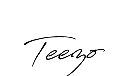 You should practise on your own different ways (Antro_Vectra_Bolder) to write your name (Teezo) in signature. don't let someone else do it for you. Teezo signature style 7 images and pictures png