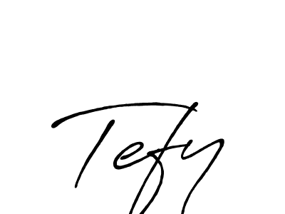 Make a short Tefy signature style. Manage your documents anywhere anytime using Antro_Vectra_Bolder. Create and add eSignatures, submit forms, share and send files easily. Tefy signature style 7 images and pictures png