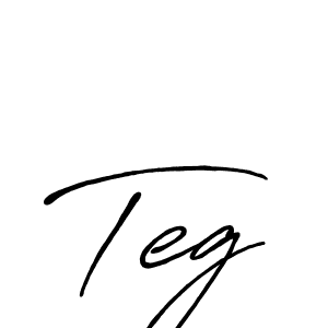 Teg stylish signature style. Best Handwritten Sign (Antro_Vectra_Bolder) for my name. Handwritten Signature Collection Ideas for my name Teg. Teg signature style 7 images and pictures png