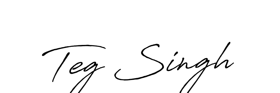 Use a signature maker to create a handwritten signature online. With this signature software, you can design (Antro_Vectra_Bolder) your own signature for name Teg Singh. Teg Singh signature style 7 images and pictures png