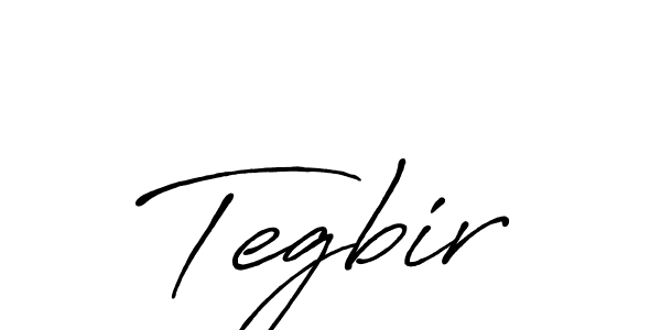 Make a beautiful signature design for name Tegbir. With this signature (Antro_Vectra_Bolder) style, you can create a handwritten signature for free. Tegbir signature style 7 images and pictures png