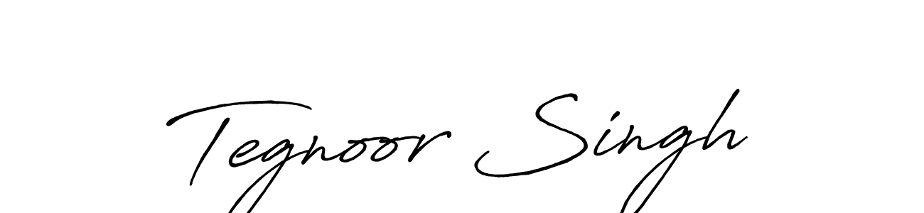 Use a signature maker to create a handwritten signature online. With this signature software, you can design (Antro_Vectra_Bolder) your own signature for name Tegnoor Singh. Tegnoor Singh signature style 7 images and pictures png