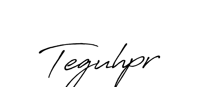 Make a beautiful signature design for name Teguhpr. With this signature (Antro_Vectra_Bolder) style, you can create a handwritten signature for free. Teguhpr signature style 7 images and pictures png