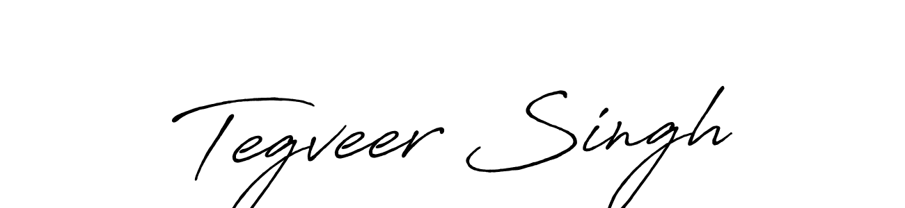 Also we have Tegveer Singh name is the best signature style. Create professional handwritten signature collection using Antro_Vectra_Bolder autograph style. Tegveer Singh signature style 7 images and pictures png