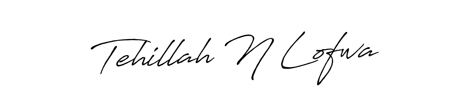 How to make Tehillah N Lofwa signature? Antro_Vectra_Bolder is a professional autograph style. Create handwritten signature for Tehillah N Lofwa name. Tehillah N Lofwa signature style 7 images and pictures png