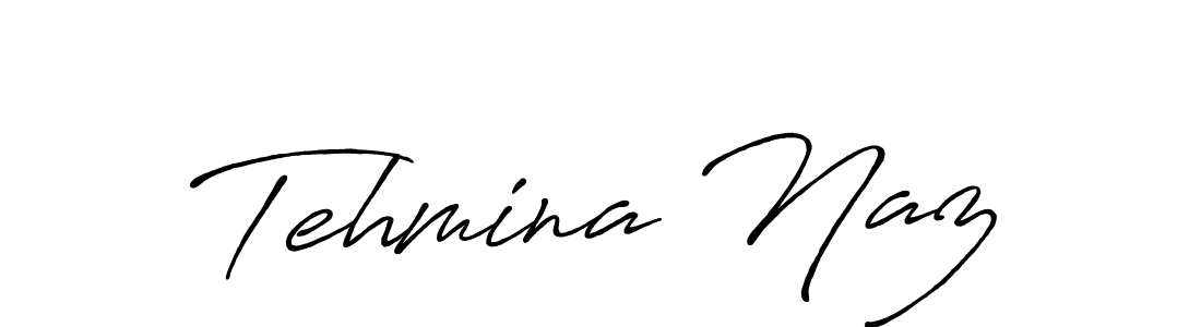 Use a signature maker to create a handwritten signature online. With this signature software, you can design (Antro_Vectra_Bolder) your own signature for name Tehmina Naz. Tehmina Naz signature style 7 images and pictures png