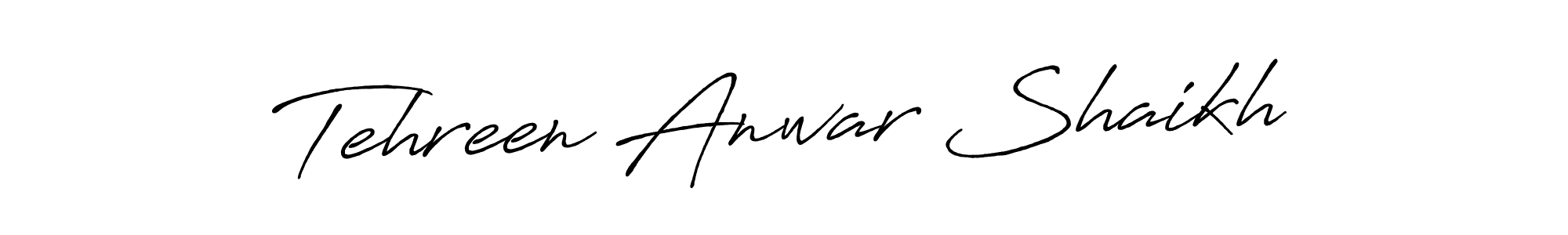 You should practise on your own different ways (Antro_Vectra_Bolder) to write your name (Tehreen Anwar Shaikh) in signature. don't let someone else do it for you. Tehreen Anwar Shaikh signature style 7 images and pictures png