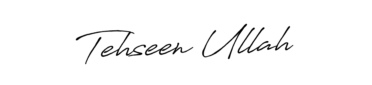 Make a beautiful signature design for name Tehseen Ullah. With this signature (Antro_Vectra_Bolder) style, you can create a handwritten signature for free. Tehseen Ullah signature style 7 images and pictures png