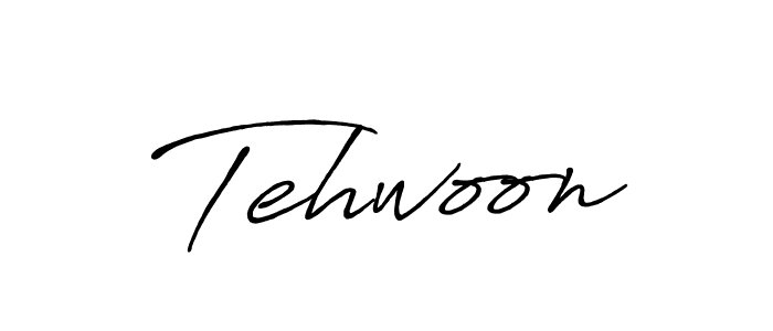 Design your own signature with our free online signature maker. With this signature software, you can create a handwritten (Antro_Vectra_Bolder) signature for name Tehwoon. Tehwoon signature style 7 images and pictures png