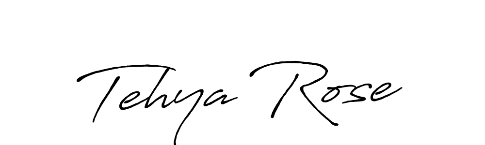 Create a beautiful signature design for name Tehya Rose. With this signature (Antro_Vectra_Bolder) fonts, you can make a handwritten signature for free. Tehya Rose signature style 7 images and pictures png