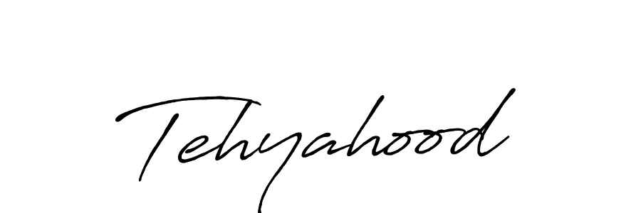 Antro_Vectra_Bolder is a professional signature style that is perfect for those who want to add a touch of class to their signature. It is also a great choice for those who want to make their signature more unique. Get Tehyahood name to fancy signature for free. Tehyahood signature style 7 images and pictures png