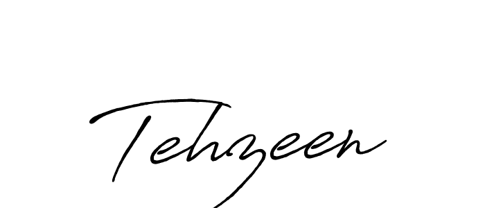 Make a beautiful signature design for name Tehzeen. With this signature (Antro_Vectra_Bolder) style, you can create a handwritten signature for free. Tehzeen signature style 7 images and pictures png