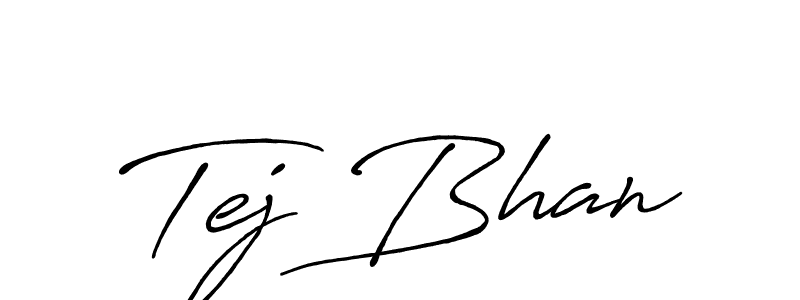 Similarly Antro_Vectra_Bolder is the best handwritten signature design. Signature creator online .You can use it as an online autograph creator for name Tej Bhan. Tej Bhan signature style 7 images and pictures png